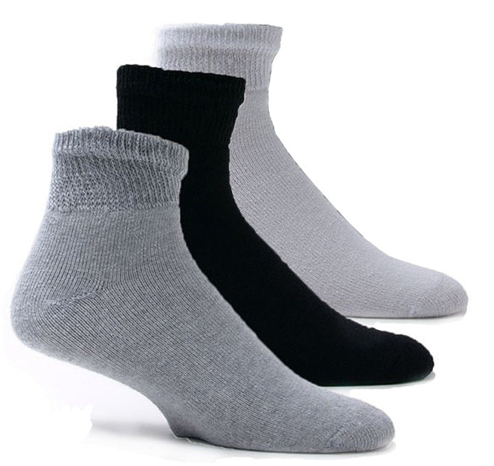 DIABETIC SOCKS FOR MEN WOMEN NON-BINDING DOCTOR APPROVED ANKLE SOCKS.