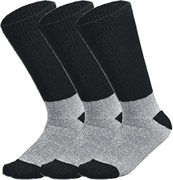 Diabetic Socks For Men and Women Loose Fit Non-Binding Thermal Diabetic Crew Cotton Socks Keep Foot Warm.
