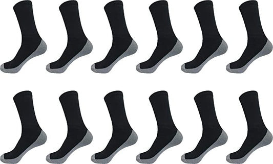 Mens Athletic Sports Cotton Crew Socks Works Cushion Socks