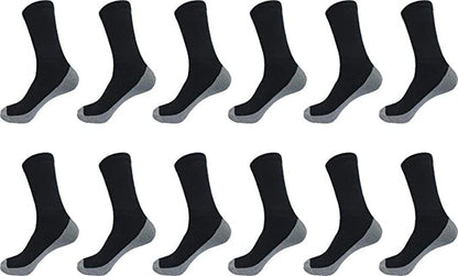 Mens Athletic Sports Cotton Crew Socks Works Cushion Socks