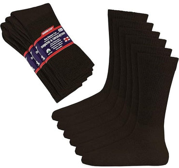 Diabetic Socks, Non-Binding Circulatory Cushion Cotton Crew Diabetic Socks for Men Women 24 Pairs