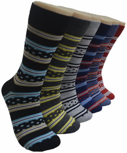 6-12 Pairs Men's Women's Cotton Dress Crew Socks Comfortable Casual Soft Socks Size 10-13