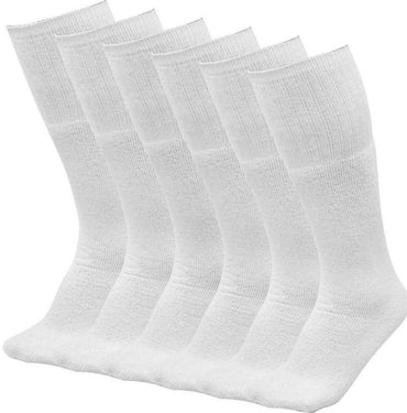 6 Pairs Pack Men's Athletic Tube Socks Running Sports "OVER THE CALF" Full Cushioned Premium Soft Cotton