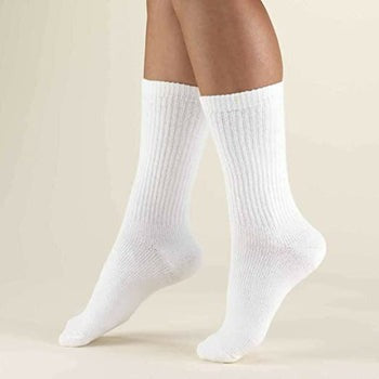 Sports Cotton Crew Socks -Durable Moisture Control Men's Athlete Work Socks