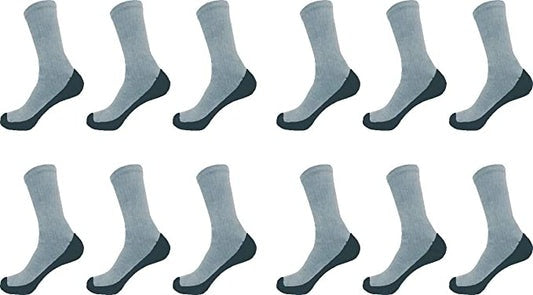 Mens Athletic Sports Cotton Crew Socks Works Cushion Socks