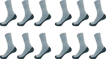 Mens Athletic Sports Cotton Crew Socks Works Cushion Socks