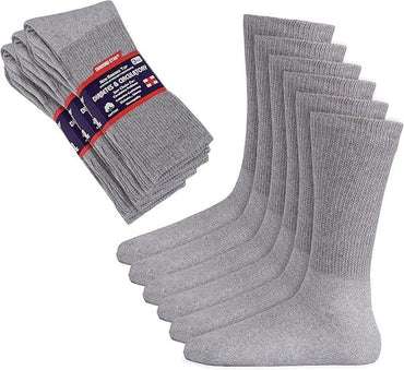 Diabetic Crew Socks Comfort Doctor Approved Non-Binding Circulatory Cotton Cushion For Men’s Women’s.