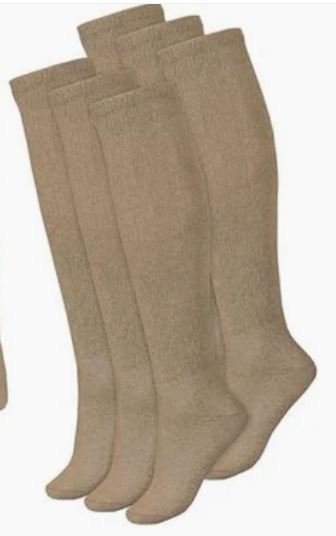 Diabetic Socks Over The Calf - Knee High Premium Cotton Socks For Men's.