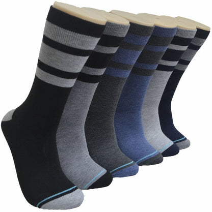 6-12 Pairs Men's Women's Cotton Dress Crew Socks Comfortable Casual Soft Socks Size 10-13