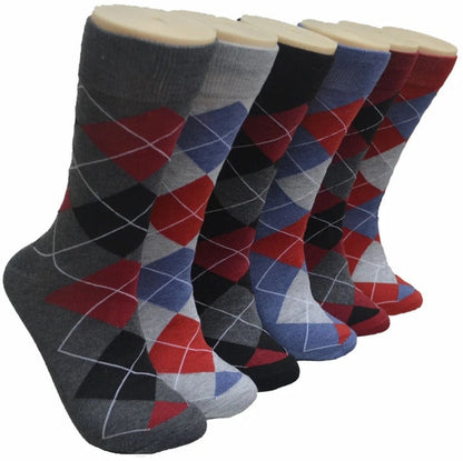 6-12 Pairs Men's Women's Cotton Dress Crew Socks Comfortable Casual Soft Socks Size 10-13
