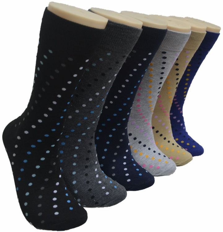 6-12 Pairs Men's Women's Cotton Dress Crew Socks Comfortable Casual Soft Socks Size 10-13