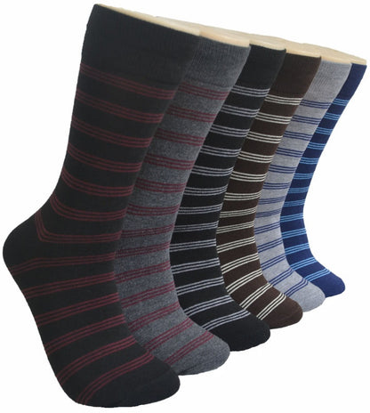6-12 Pairs Men's Women's Cotton Dress Crew Socks Comfortable Casual Soft Socks Size 10-13