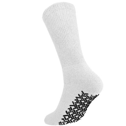 Men's Women Diabetic Loose Top Therapeutic Anti Slip Non Skid Gripper Soft Cotton Full Cushioned Crew Socks