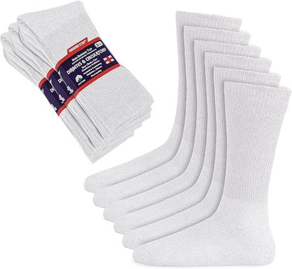 Diabetic Socks For Men Women Non-Binding Doctor Approved Diabetic Crew Socks.