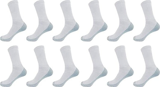 Mens Athletic Sports Cotton Crew Socks Works Cushion Socks
